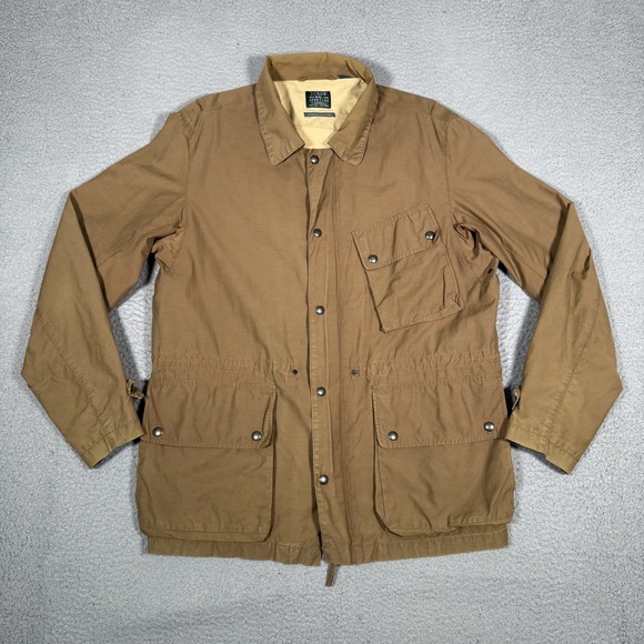 J.CREW Other - J Crew Jacket Mens Large Brown Stonehall Safari Outdoor Pockets Casual Preppy